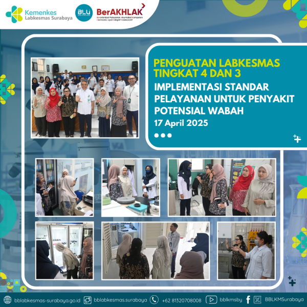Penguatan Labkesmas Tingkat 4 dan 3 dalam Implementasi Standar Pelayanan untuk Penyakit Potensial Wabah